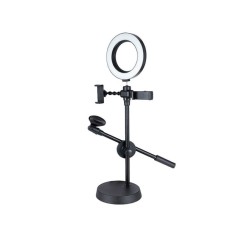 RING LIGHT COM SUPORTE PARA TELEFONE ZM-34C 10.0" RING LIGHT COM SUPORTE PARA TELEFONE ZM-34C 10.0"